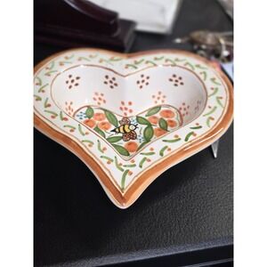 Deruta Italian Pottery Hand Painted In‎ Portugal With A Bee Design Leaves And...